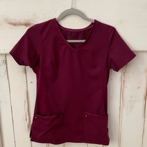 Healing Hands Purple Label Yoga Scrub Top